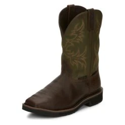 Men's Justin Original Work Boots 11" Keavan Met Guard Steel Toe Waterproof 12 Men's Justin Original Work Boots 11" Keavan Met Guard Steel Toe Waterproof -LaCrosse Store 4 650 justin original work boots 11 keavan met guard steel toe waterproof dark brown mossy green