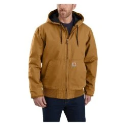 Men's Carhartt Washed Duck Insulated Active Jac -LaCrosse Store 5 1001 carhartt washed duck insulated active jac carhartt brown