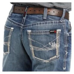Men's Ariat FR M4 Relaxed Ridgeline Boot Cut Jeans -LaCrosse Store 5 650 ariat fr m4 relaxed ridgeline boot cut jeans glacier