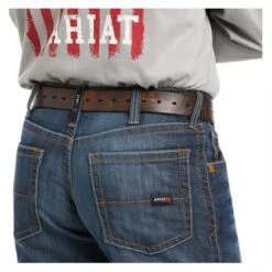 Men's Ariat FR M4 Relaxed Stretch DuraLight Basic Boot Cut Jeans -LaCrosse Store 5 650 ariat fr m4 relaxed stretch duralight basic boot cut jeans lassen