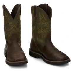 Men's Justin Original Work Boots 11" Keavan Met Guard Steel Toe Waterproof 13 Men's Justin Original Work Boots 11" Keavan Met Guard Steel Toe Waterproof -LaCrosse Store 5 650 justin original work boots 11 keavan met guard steel toe waterproof dark brown mossy green