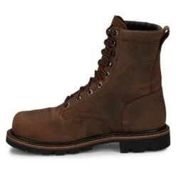 Men's Justin Original Work Boots 8" Pulley Round Toe Met Guard CT WP -LaCrosse Store 6 650 justin original work boots 8 pulley round toe met guard ct wp brown