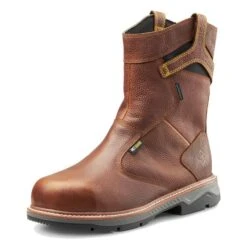 Men's Terra Patton Wellington IMG Aluminum Toe Waterproof Boots -LaCrosse Store 7 650 terra patton wellington img aluminum toe waterproof boots brown